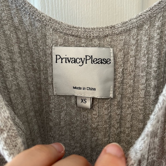 Privacy Please Bodysuit Revolve XS grey - Picture 6 of 7